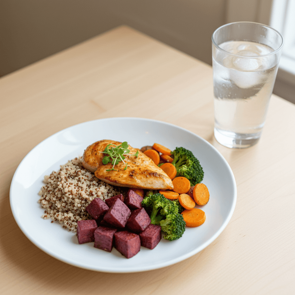 Balanced nutrition meal prep